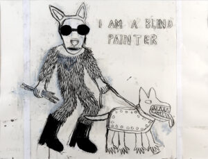 I Am A Blind Painter, 81 X 100 Cm 2023 Gem Techn Op Papier