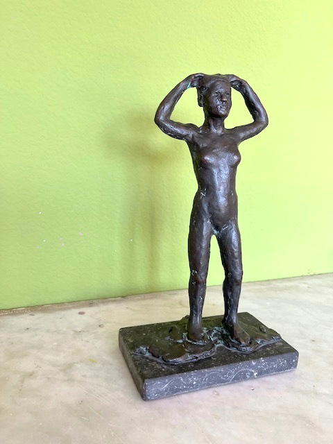 Miems van citters, vrouw figuurtje, brons, h 29 cm, € 300, 